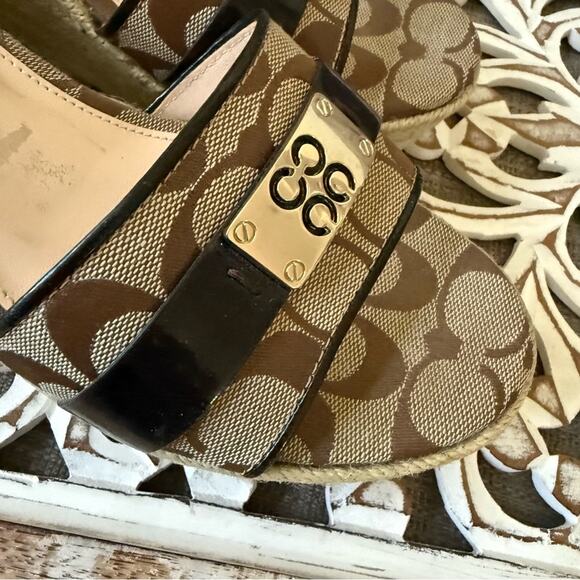 Coach Platform Wedge Christie Sandals Shoes Women’s 9 - Picture 9 of 11